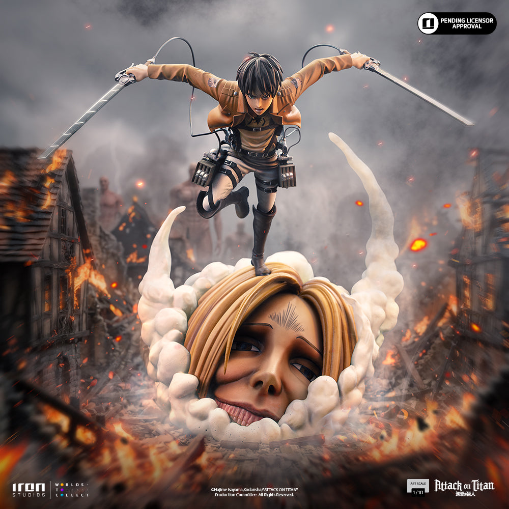 Estatuilla Attack on Titan | Eren Yeager | Iron Studios | Tienda Anime | Tico Ofertas Luan Wu Studio