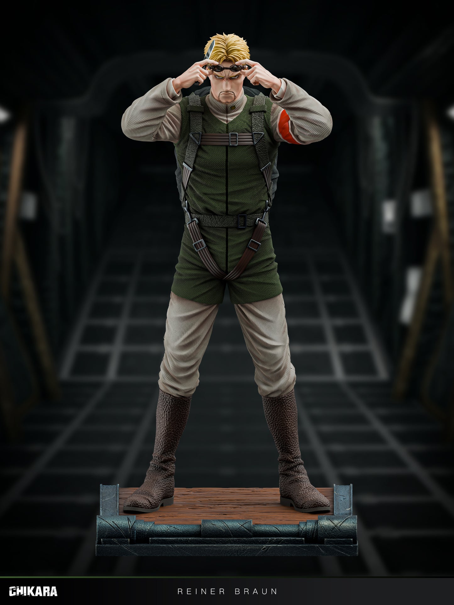 Estatuilla Attack on Titan | Reiner Braun (Parachute Ver.) | CHIKARA Studio | Tienda Anime | Tico Ofertas CHIKARA Studio