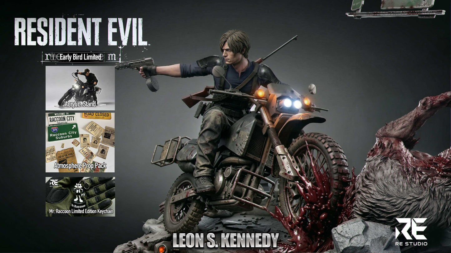 Estatuilla Resident Evil | Leon S. Kennedy | RE Studio | Tienda Anime | Tico Ofertas RE Studio