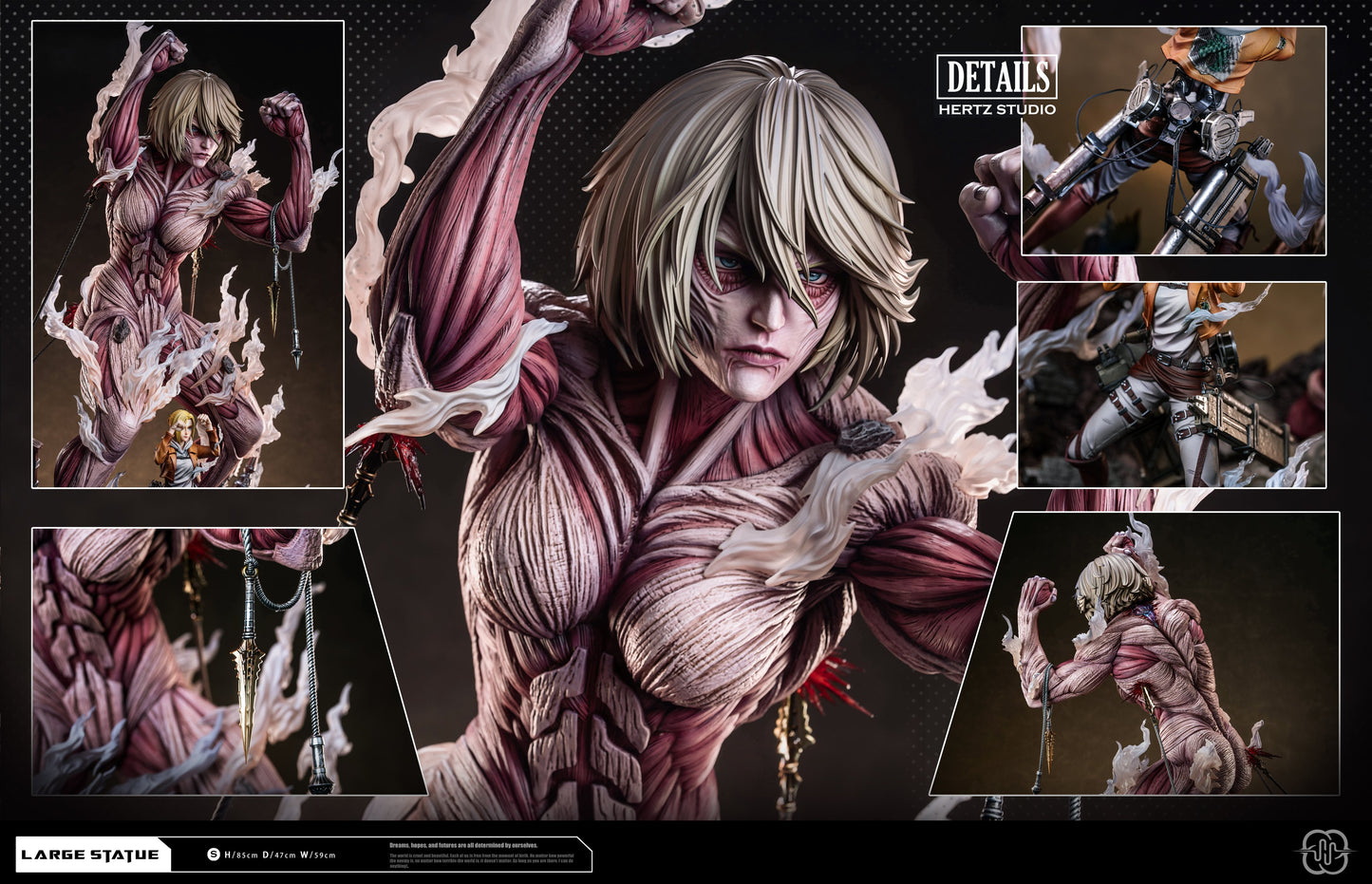 Estatuilla Attack On Titan | Annie Leonhart | Hertz Studio | Tienda Anime | Tico Ofertas Hertz Studio