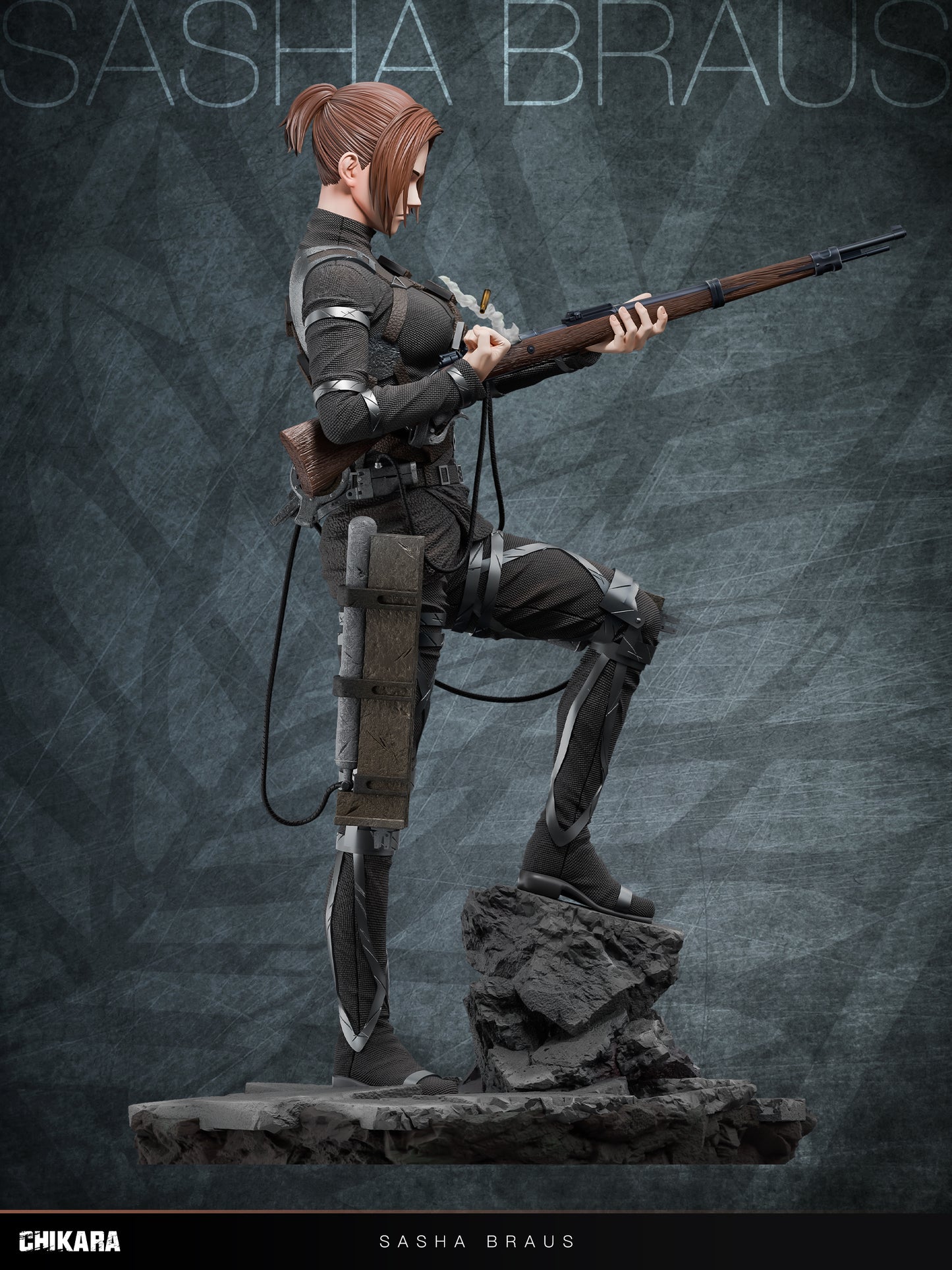 Estatuilla Attack on Titan | Sasha Braus | CHIKARA Studio | Tienda Anime | Tico Ofertas