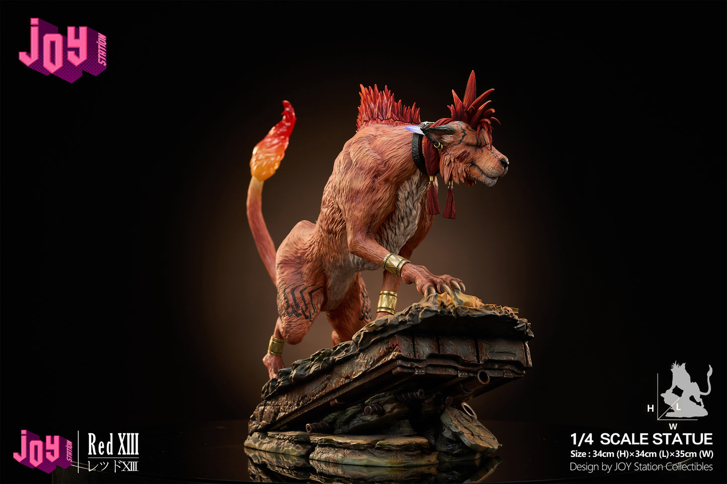 Estatuilla Final Fantasy VII | Red XIII | Joy Station Studio | Tienda Anime | Tico Ofertas