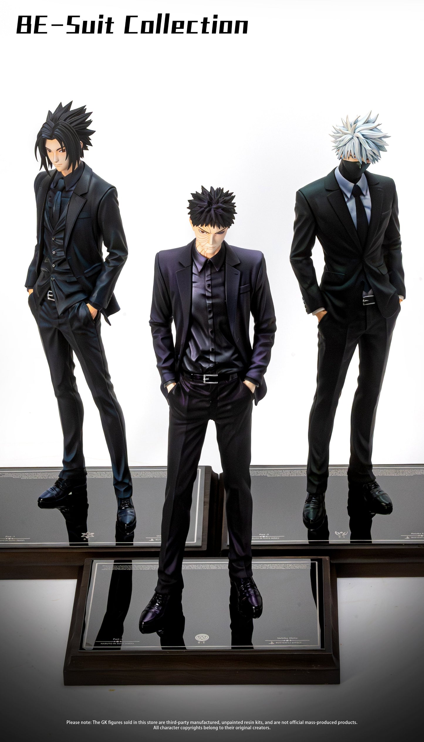 Estatuilla Naruto | Sasuke Uchiha, Obito Uchiha & Kakashi Hatake | Butterfly Effect Studio | Tienda Anime | Tico Ofertas