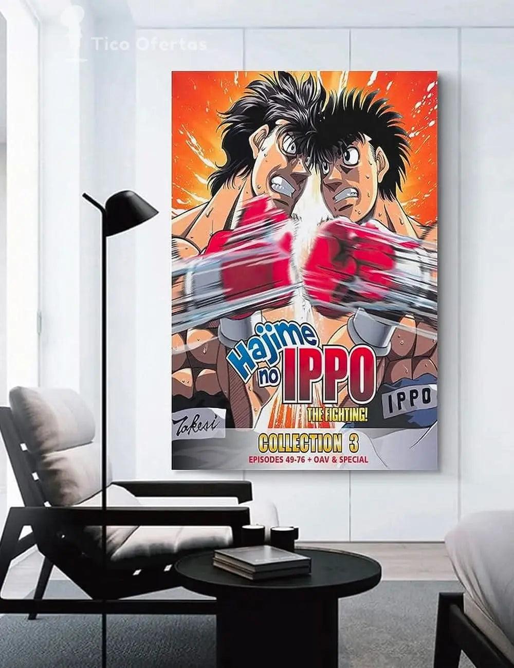 Dark Slate Gray Hajime No Ippo Fighting Boxing Man Poster