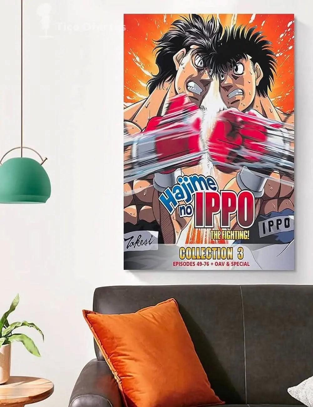 Dark Slate Gray Hajime No Ippo Fighting Boxing Man Poster