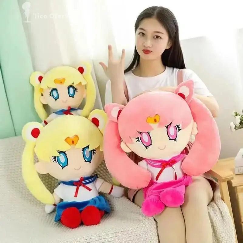 Wheat Muñeco de Peluche 25CM Sailor Moon - Gato Luna y Liebre Luna | Figuras Anime Costa Rica, Juguete Kawaii, Regalo para Decoración del Hogar y Dormitorio