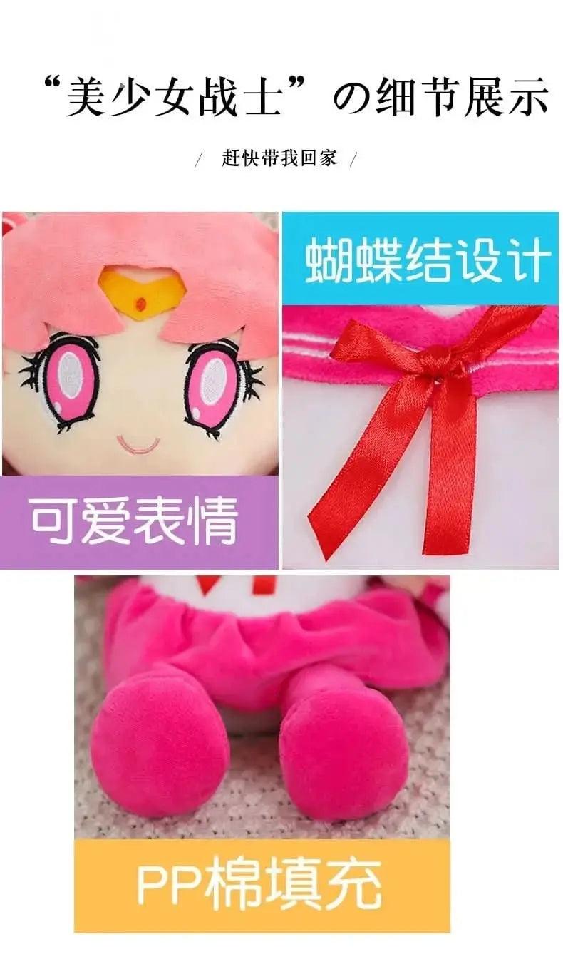 Light Pink Muñeco de Peluche 25CM Sailor Moon - Gato Luna y Liebre Luna | Figuras Anime Costa Rica, Juguete Kawaii, Regalo para Decoración del Hogar y Dormitorio