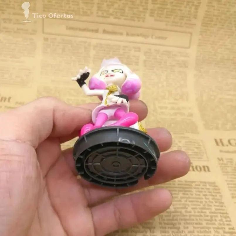 Tan New 10cm Version Q  Anime Game  Splatoon Squid Niang Amiibo PVC Action Figure Collectible Model Toys Kid Gift