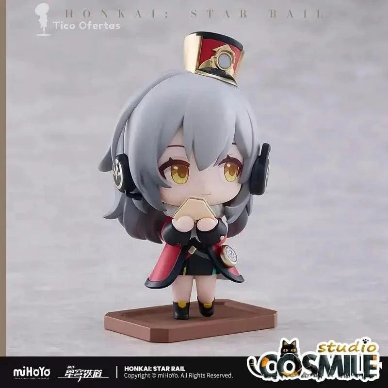 Gray Official Honkai: Star Rail - Trailblazer Stelle & Caelus Tea Party PVC Gasha Figure