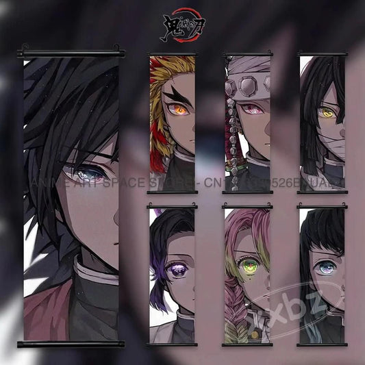 Dark Slate Gray Póster Anime Demon Slayer - Kochou Shinobu en Lienzo Colgante Kawaii | Tienda Anime Costa Rica - Tico Ofertas