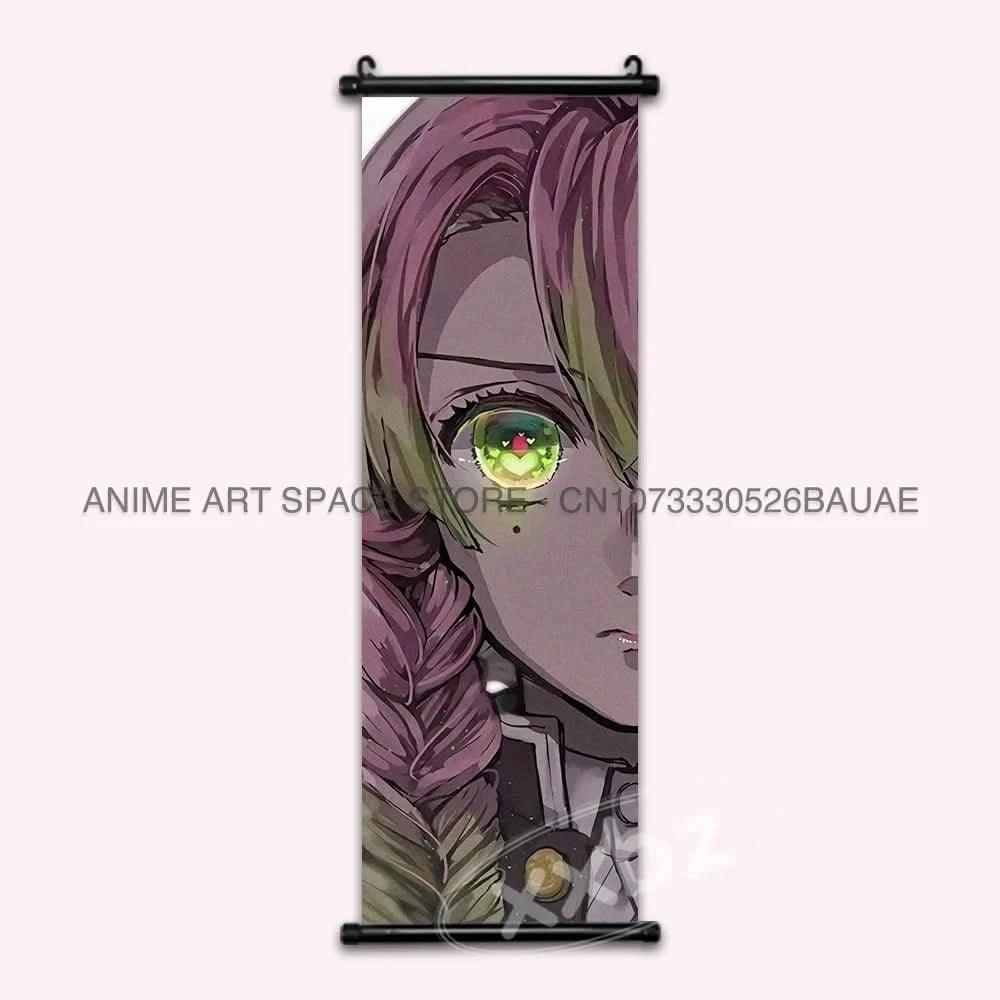Lavender Blush Póster Anime Demon Slayer - Kochou Shinobu en Lienzo Colgante Kawaii | Tienda Anime Costa Rica - Tico Ofertas