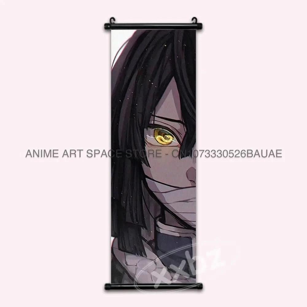 Dark Slate Gray Póster Anime Demon Slayer - Kochou Shinobu en Lienzo Colgante Kawaii | Tienda Anime Costa Rica - Tico Ofertas