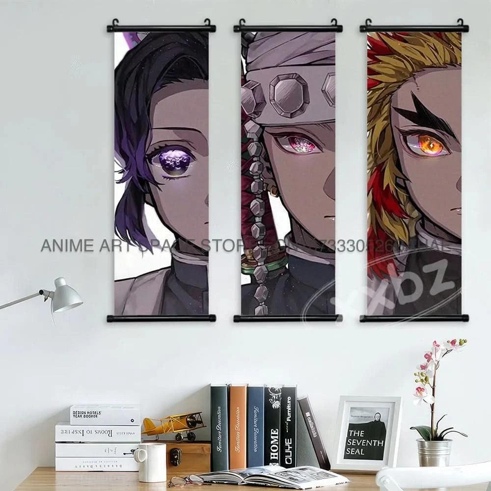 Light Gray Póster Anime Demon Slayer - Kochou Shinobu en Lienzo Colgante Kawaii | Tienda Anime Costa Rica - Tico Ofertas