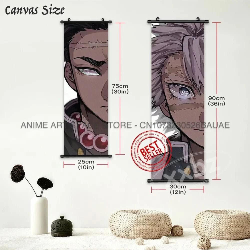 Beige Póster Anime Demon Slayer - Kochou Shinobu en Lienzo Colgante Kawaii | Tienda Anime Costa Rica - Tico Ofertas