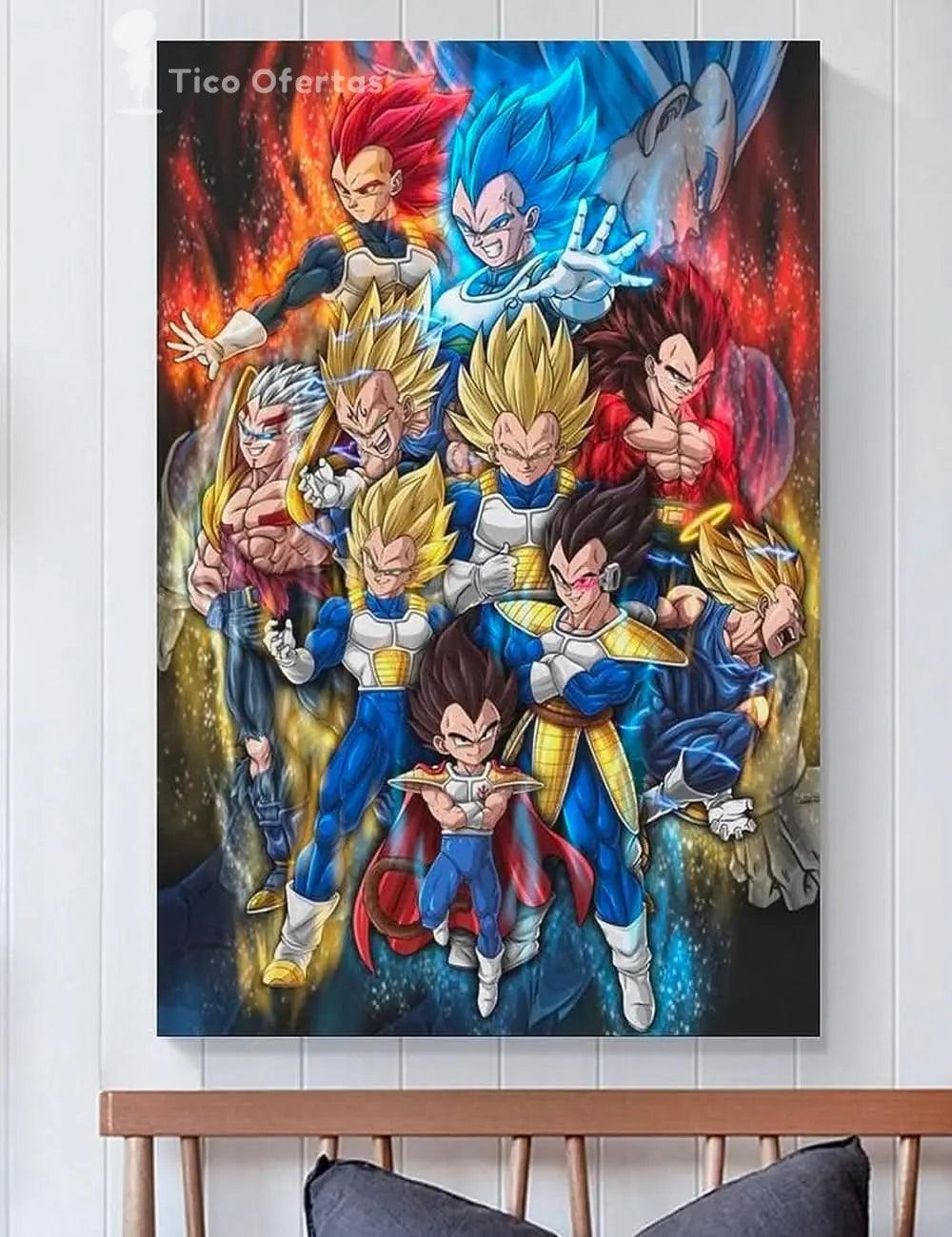 Poster Evolution de Vegeta | Exclusivo en Costa Rica - Tico Ofertas