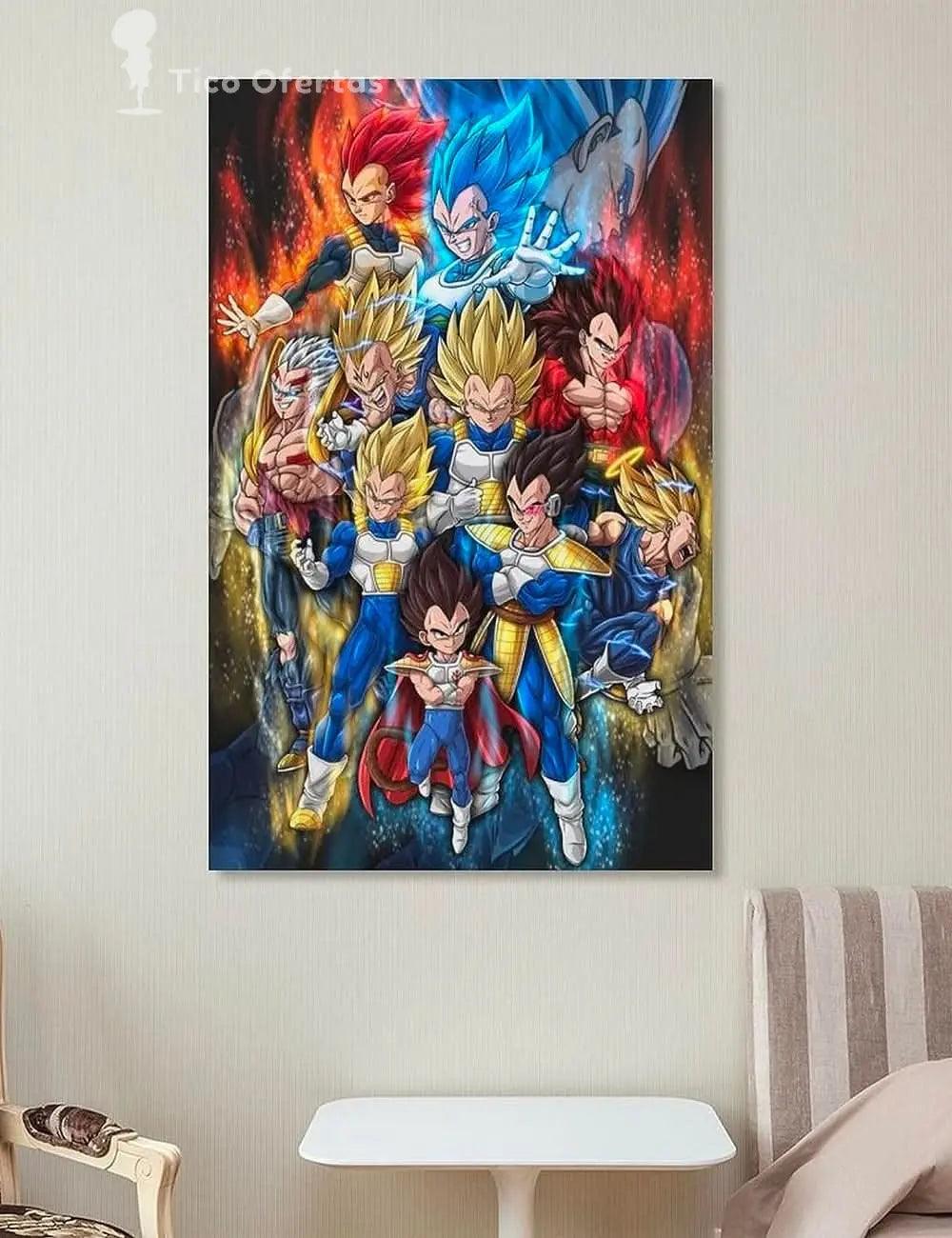 Gray Poster Evolution de Vegeta | Exclusivo en Costa Rica