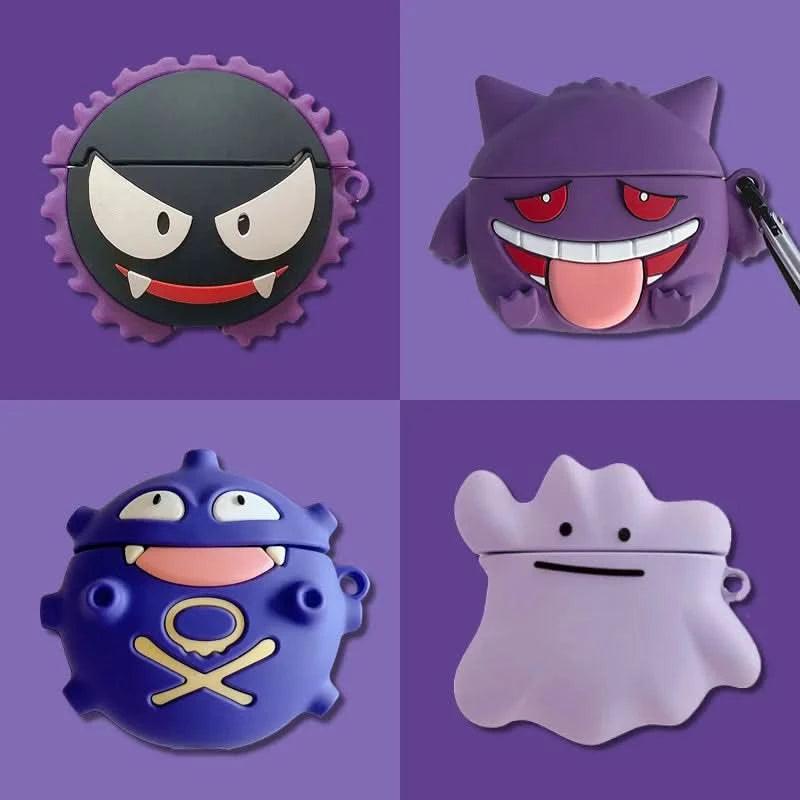 Slate Gray Funda Protectora Pokémon para AirPods 1, 2, 3 y Pro - Pikachu | Figuras Anime Costa Rica, Estuche de Auriculares Inalámbricos, Colección y Regalo