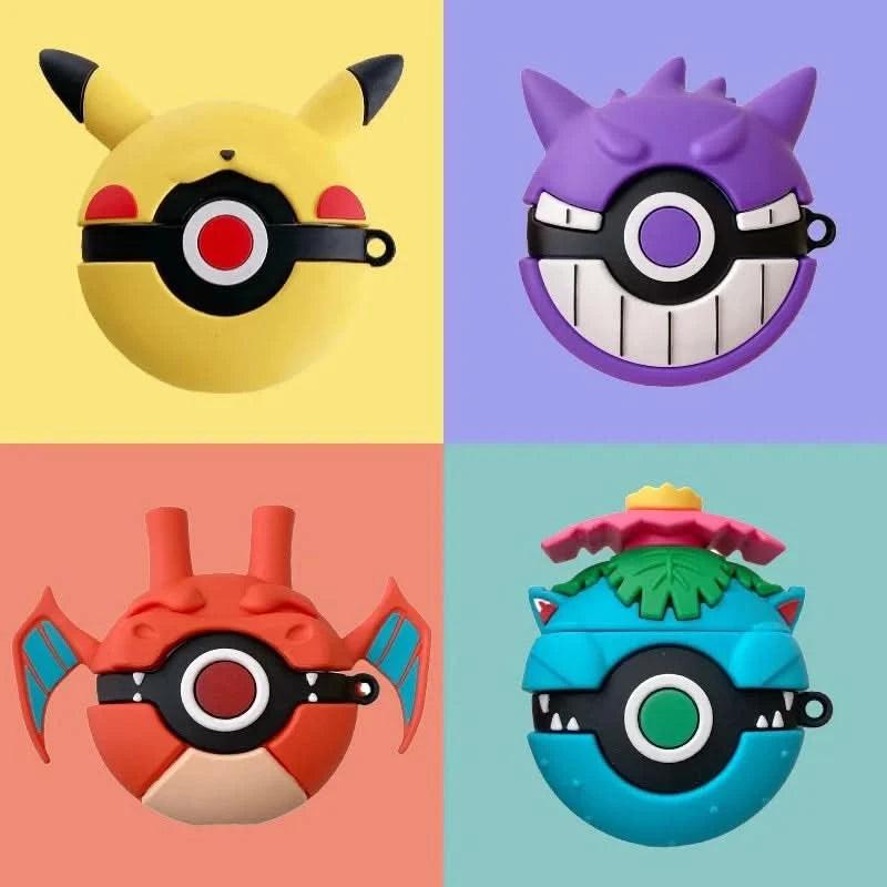 Tan Funda Protectora Pokémon para AirPods 1, 2, 3 y Pro - Pikachu | Figuras Anime Costa Rica, Estuche de Auriculares Inalámbricos, Colección y Regalo