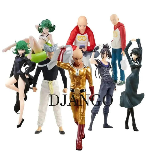 Dark Slate Gray Set de 2 Figuras Anime One Punch Man - Saitama y Genos (20CM, PVC) Tienda anime costa rica