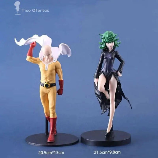 Steel Blue Set de 2 Figuras Anime One Punch Man - Saitama y Genos (20CM, PVC) Tienda anime costa rica