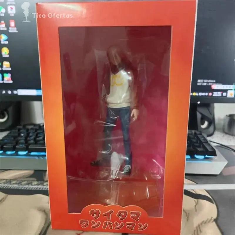 Dim Gray Set de 2 Figuras Anime One Punch Man - Saitama y Genos (20CM, PVC) Tienda anime costa rica