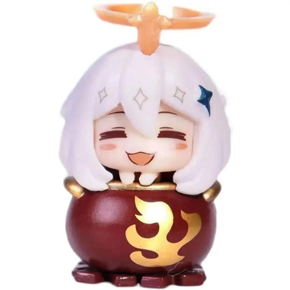 Light Gray Set de 6 Figuras Genshin Impact - Paimon y Comida de Emergencia | Figuras Anime Costa Rica, Modelos Kawaii en PVC, Juguetes y Muñecos Coleccionables