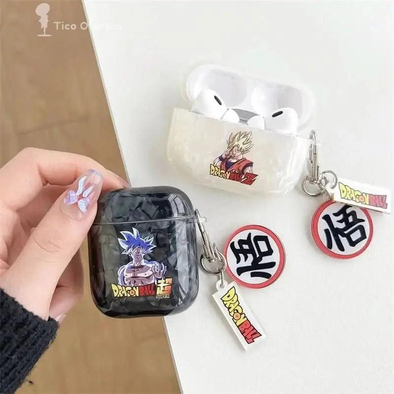 Antique White Son Goku AirPods Pro 2 - Funda Protectora Kawaii Anime Dragon Ball | Figuras Anime Costa Rica, Estuche para Auriculares Inalámbricos 2 y 3 Generación