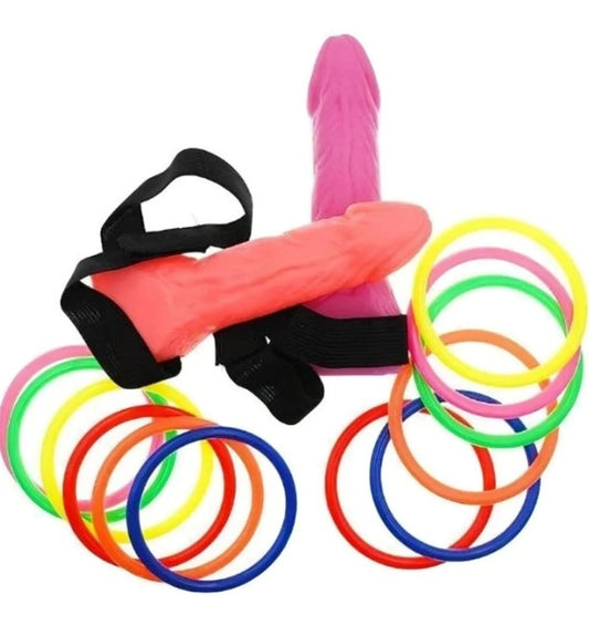 Dark Slate Gray Juego Despedida de Solter@ | Pene Inflable con Aros | Accesorio Divertido para Fiestas | Tico Ofertas