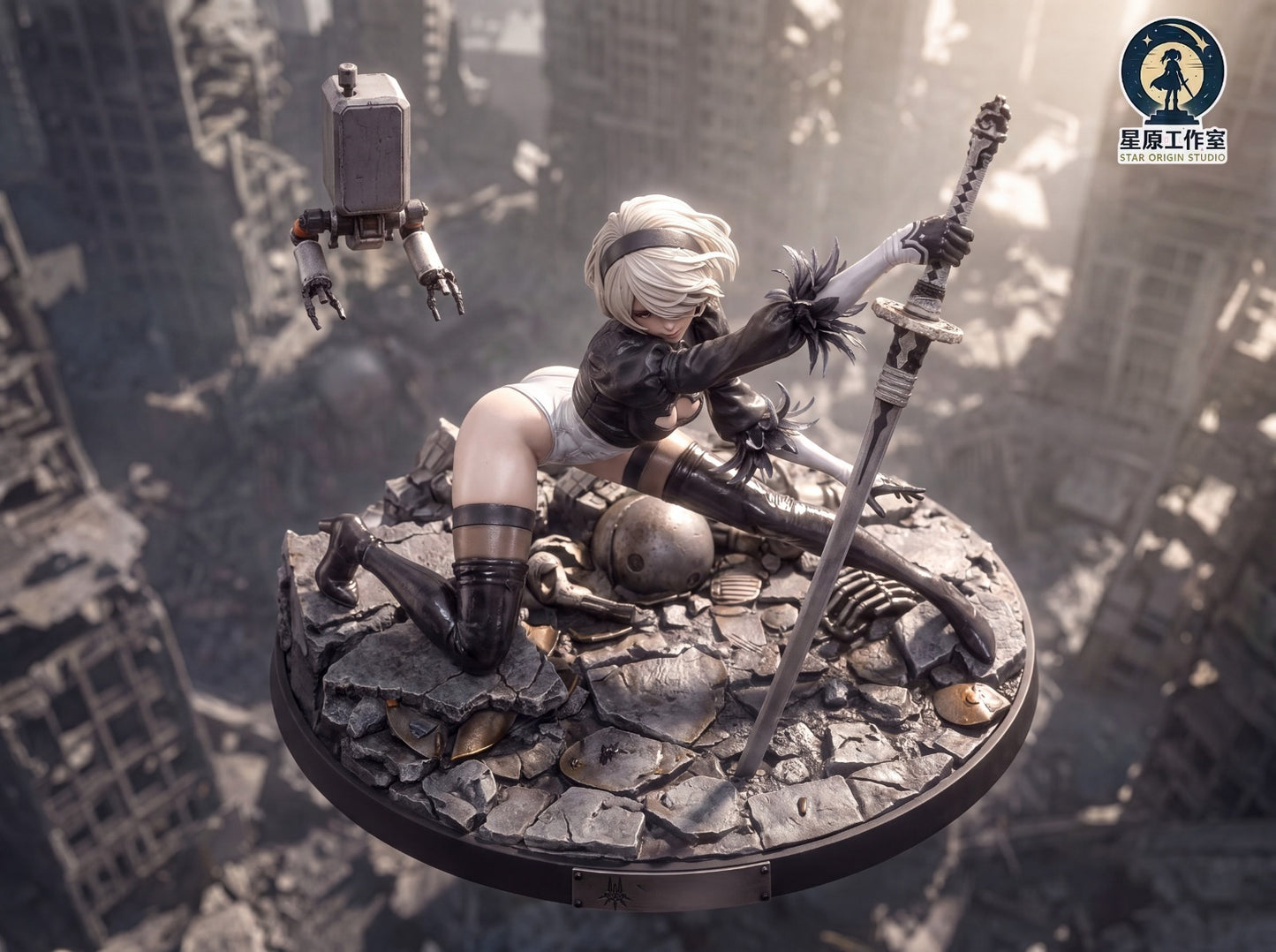 Estatuilla NieR:Automata | 2B: The Apocalypse Battle Maiden GK Statue | Star Origin Studio | Tienda Anime | Tico Ofertas