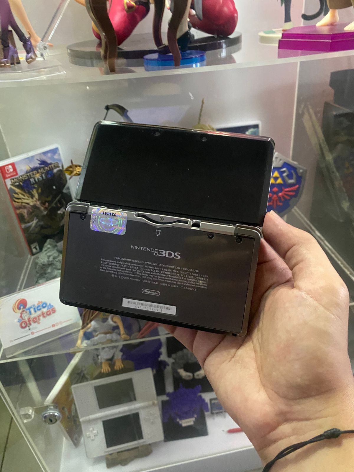 Dark Slate Gray Nintendo 3DS Old Desbloqueada con 64GB y Juegos – Costa Rica