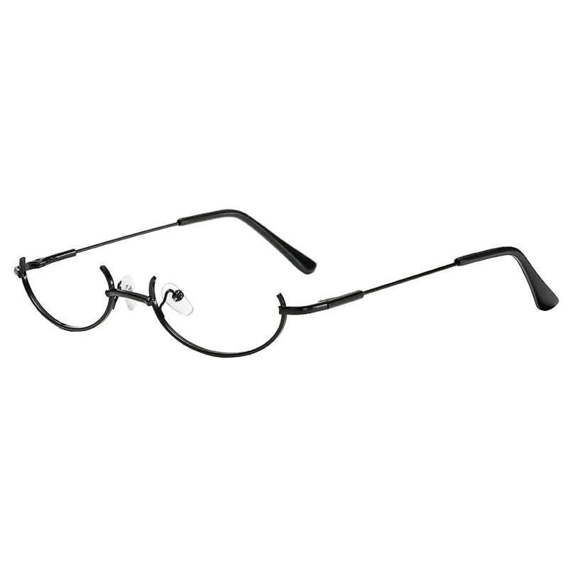 Lavender Anime Style Cosplay Lower Half Frame Glasses Royal Elder Sister Lolita Decoration Glasses Hottie Take Photos Props Accessories