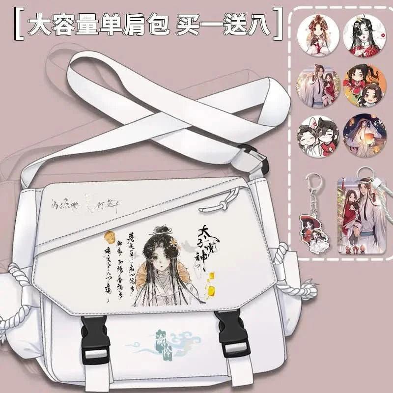 Bolsa de Cómic Anime Tian Guan Ci Fu - Cosplay de Hua Cheng y Xie Lian | Bolso Anime Costa Rica, Bolsa de Nylon de Alta Capacidad, Mensajero para Estudiantes, Regalo - Tico Ofertas