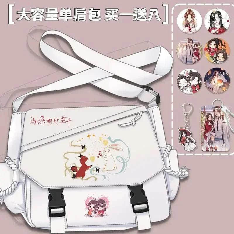 Bolsa de Cómic Anime Tian Guan Ci Fu - Cosplay de Hua Cheng y Xie Lian | Bolso Anime Costa Rica, Bolsa de Nylon de Alta Capacidad, Mensajero para Estudiantes, Regalo - Tico Ofertas