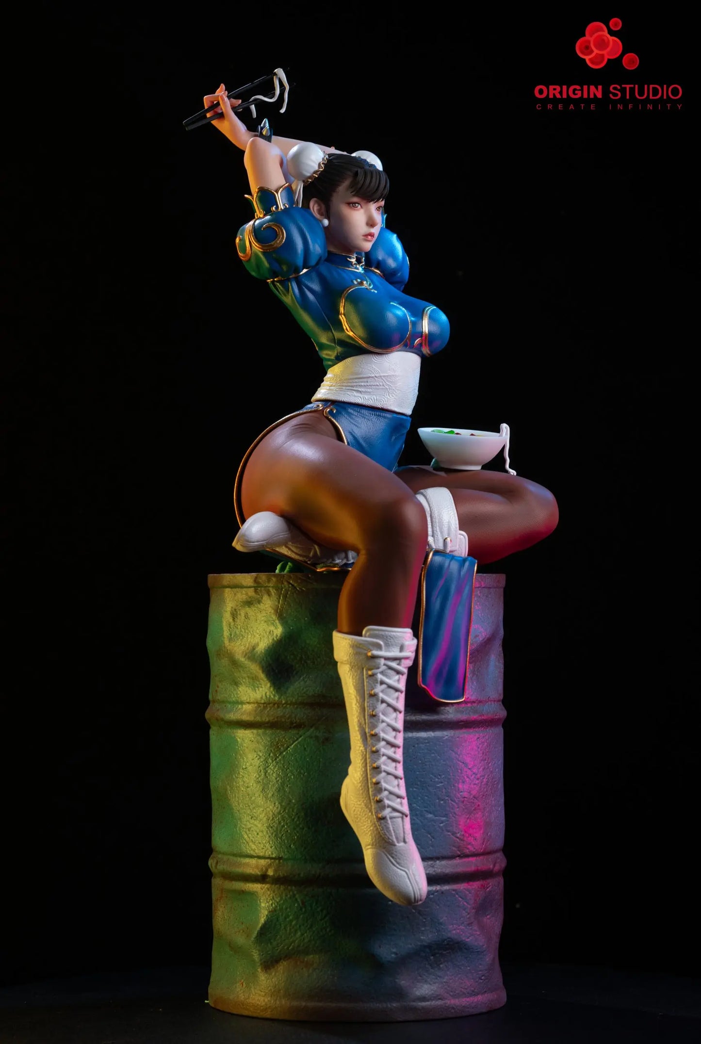 Black Estatuilla Street Fighter | Chun-Li | ORIGIN Studio | Tienda Anime | Tico Ofertas