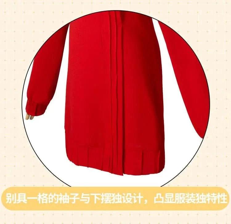 Firebrick Cosplay Anime FAMILY - Yor Forger / Yor Briar Mini Dress Rojo de Lana | Tienda Anime Costa Rica - Tico Ofertas