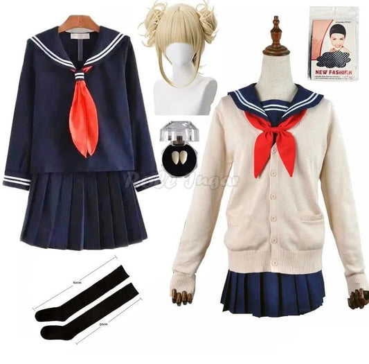 Light Gray Cosplay Halloween - Anime Himiko Toga JK Uniform Sweater Coat con Peluca | Tienda Anime Costa Rica - Tico Ofertas