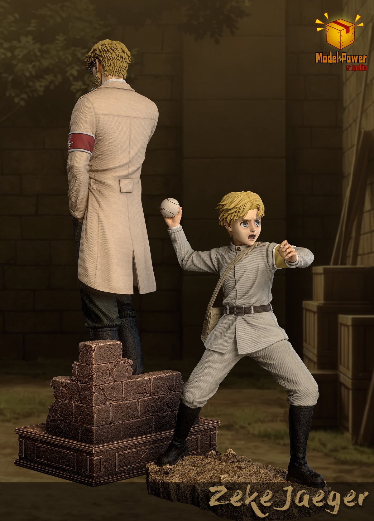 Estatuilla Attack on Titan | Zeke Jaeger Honor Marley Person | Model Power Studio | Tienda Anime Costa Rica | Tico Ofertas Model Power Studio