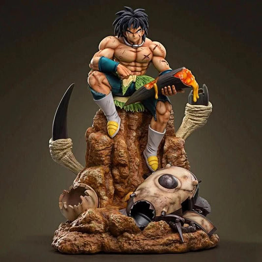 Dark Slate Gray Figura Anime 24CM Dragon Ball Z - Broly Action Figure GK en Postura Sentada | Tienda Anime Costa Rica - Tico Ofertas