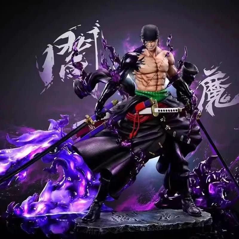 Dark Slate Gray Figura Anime 25CM Zoro - One Piece | Figuras Anime Costa Rica, Roronoa Zoro GK, Modelo de Acción PVC, Colección de Cumpleaños