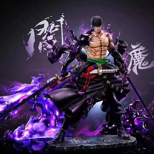 Dark Slate Gray Figura Anime 25CM Zoro - One Piece | Figuras Anime Costa Rica, Roronoa Zoro GK, Modelo de Acción PVC, Colección de Cumpleaños