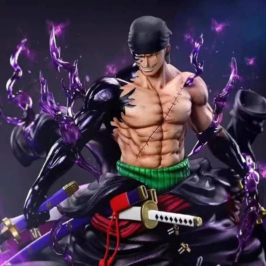 Dark Slate Gray Figura Anime 25CM Zoro - One Piece | Figuras Anime Costa Rica, Roronoa Zoro GK, Modelo de Acción PVC, Colección de Cumpleaños