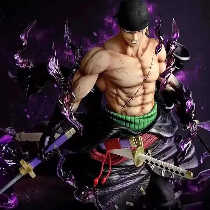 Black Figura Anime 25CM Zoro - One Piece | Figuras Anime Costa Rica, Roronoa Zoro GK, Modelo de Acción PVC, Colección de Cumpleaños