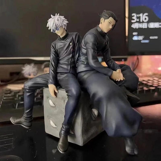 Dark Slate Gray Figura Anime Jujutsu Kaisen - Satoru Gojo y Suguru Geto en Postura Sentada GK PVC | Tienda Anime Costa Rica - Tico Ofertas