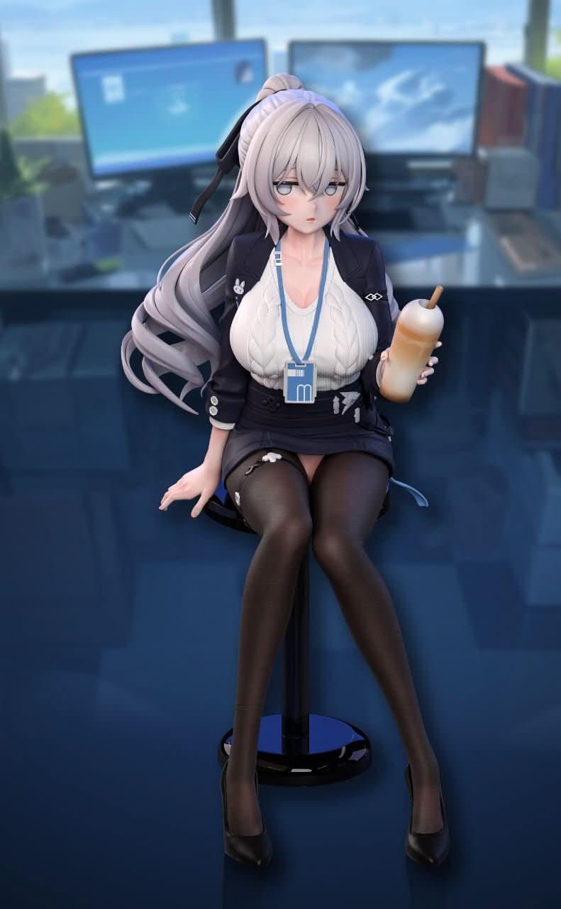 Dark Slate Gray Figura Arctic Wolf Studio - Honkai Impact Office Lady #2 Bronya Zaychik (GK Statue) | Figuras Anime Costa Rica, Modelo Coleccionable Premium  | Tico ofertas