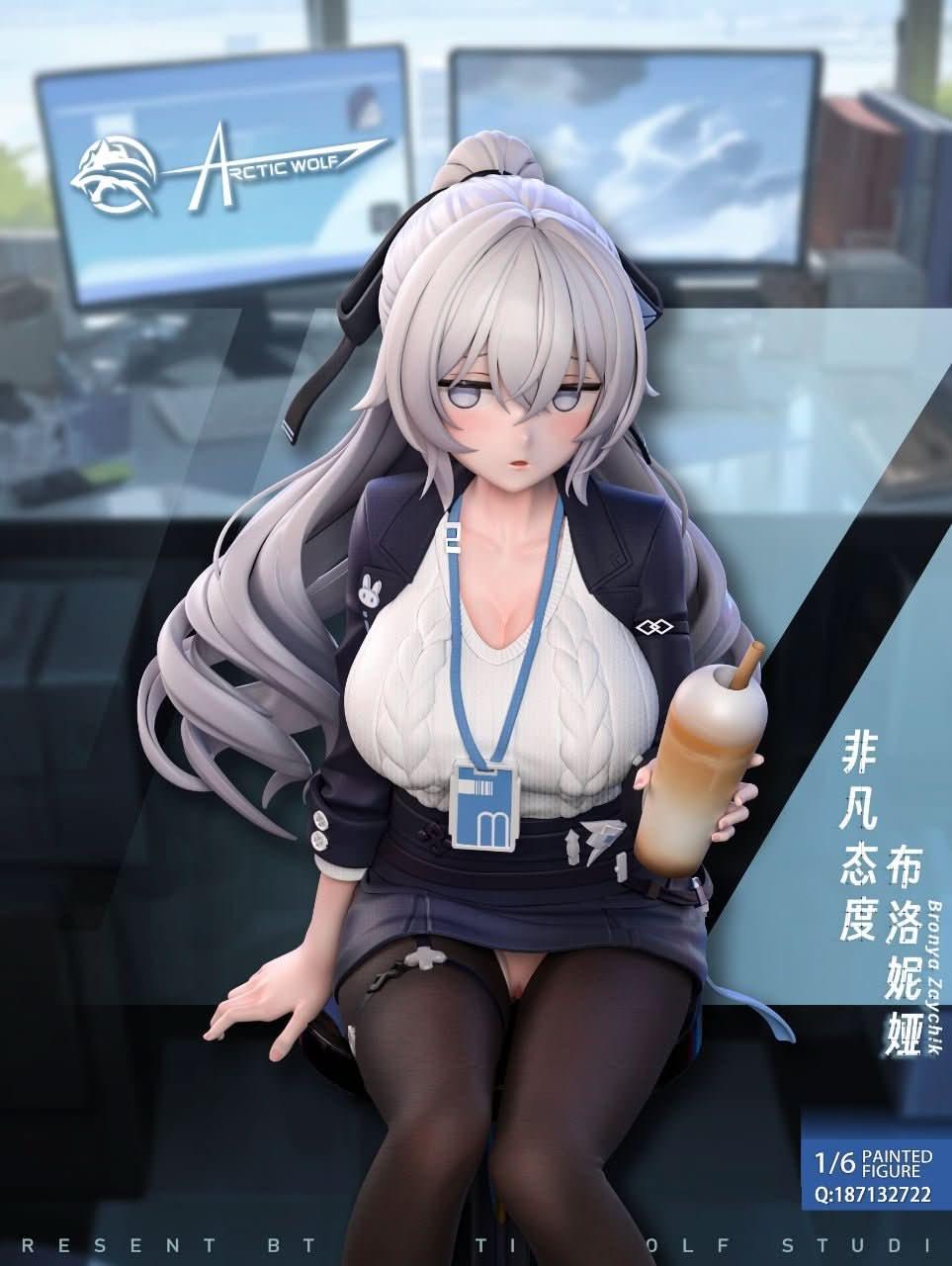 Dark Slate Gray Figura Arctic Wolf Studio - Honkai Impact Office Lady #2 Bronya Zaychik (GK Statue) | Figuras Anime Costa Rica, Modelo Coleccionable Premium  | Tico ofertas
