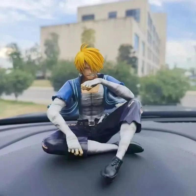 Dark Gray Figura de Acción Anime One Piece 12cm - Sanji Battle Damaged | Modelo PVC Coleccionable y Decoración de Escritorio en Costa Rica
