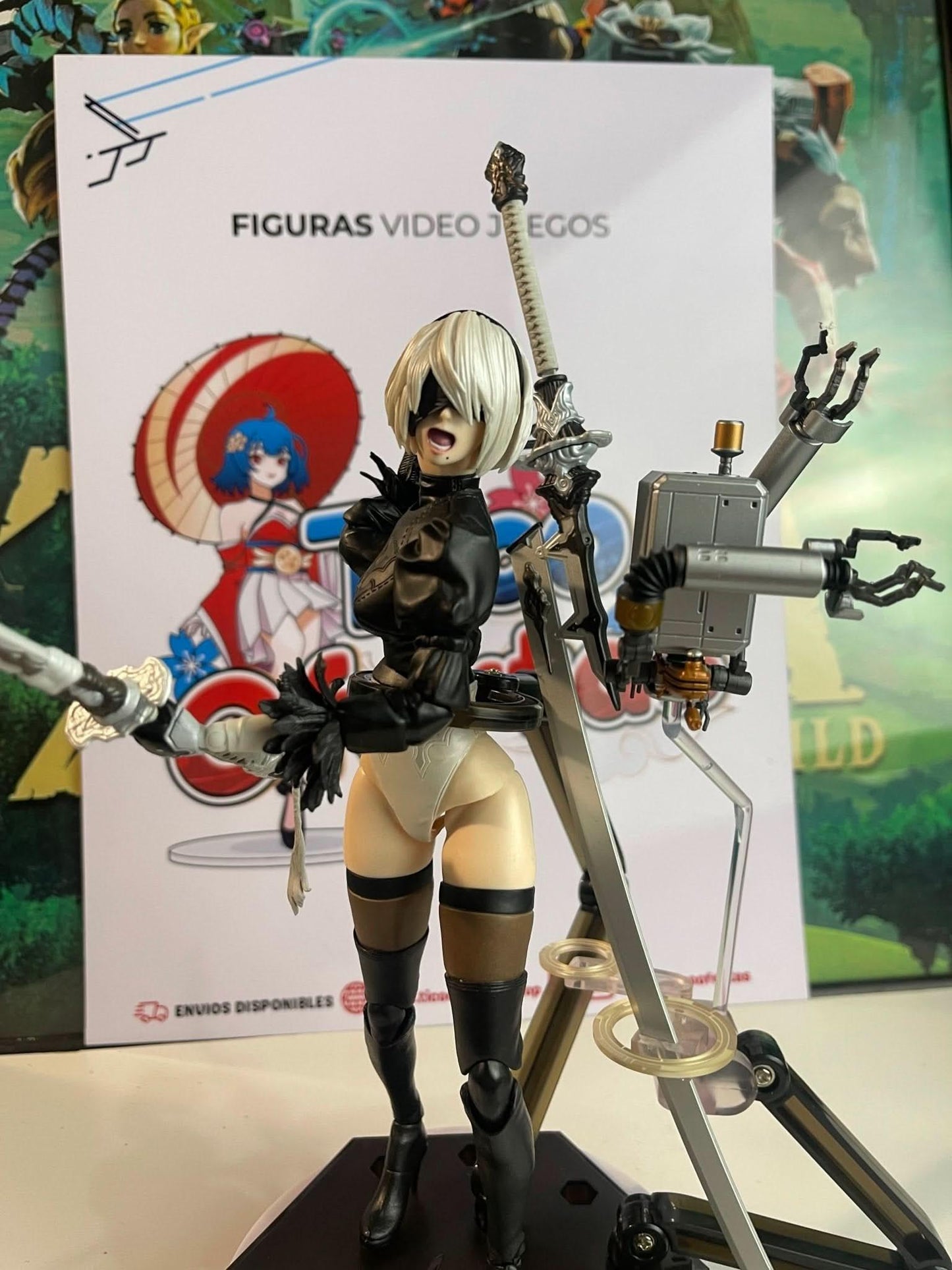 Figura de Acción Play Arts Kai - NieR 2B Tipo B DX Edición Deluxe 26CM | Tienda Anime Costa Rica - Tico Ofertas - Tico Ofertas