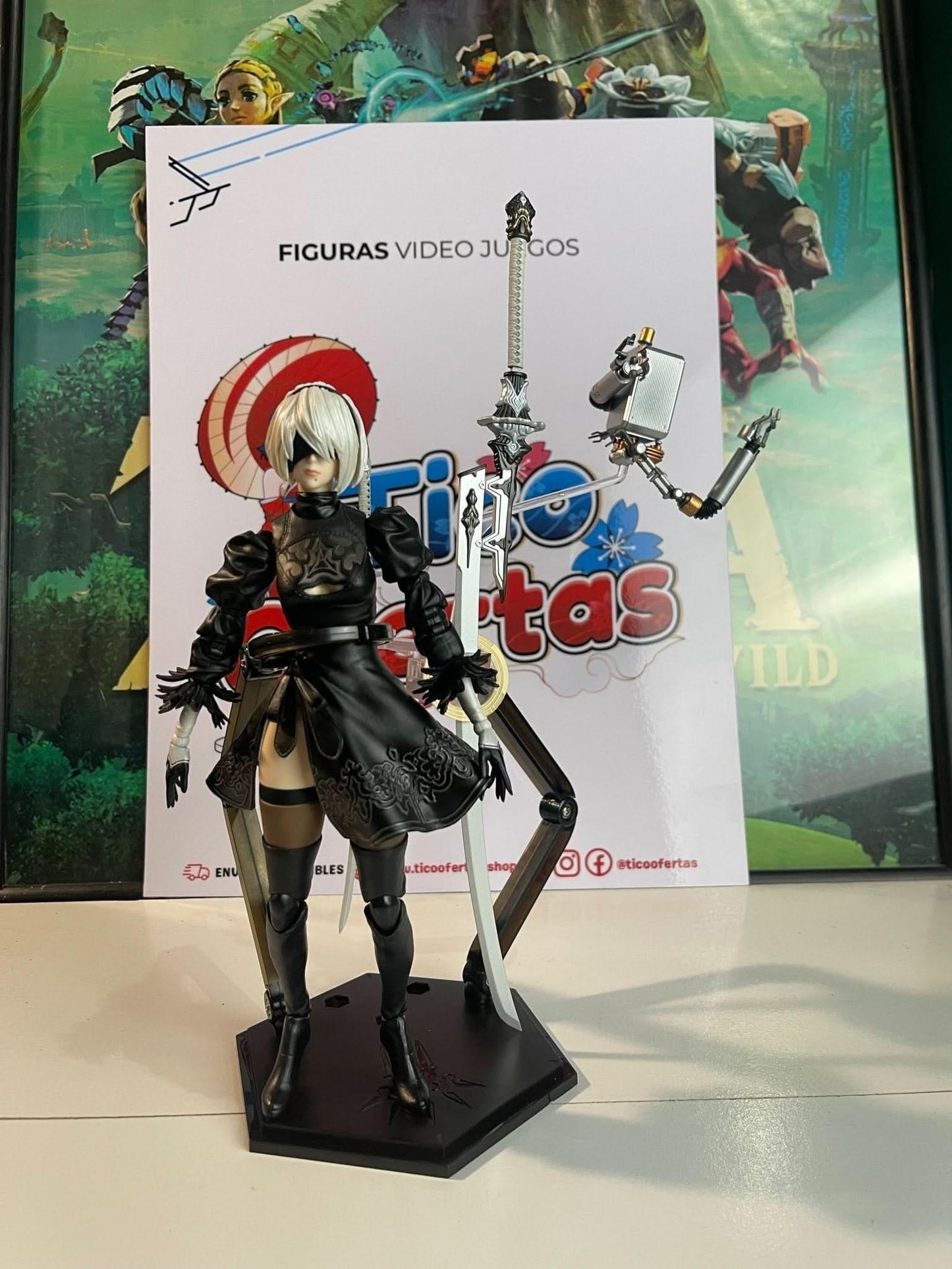 Figura de Acción Play Arts Kai - NieR 2B Tipo B DX Edición Deluxe 26CM | Tienda Anime Costa Rica - Tico Ofertas - Tico Ofertas