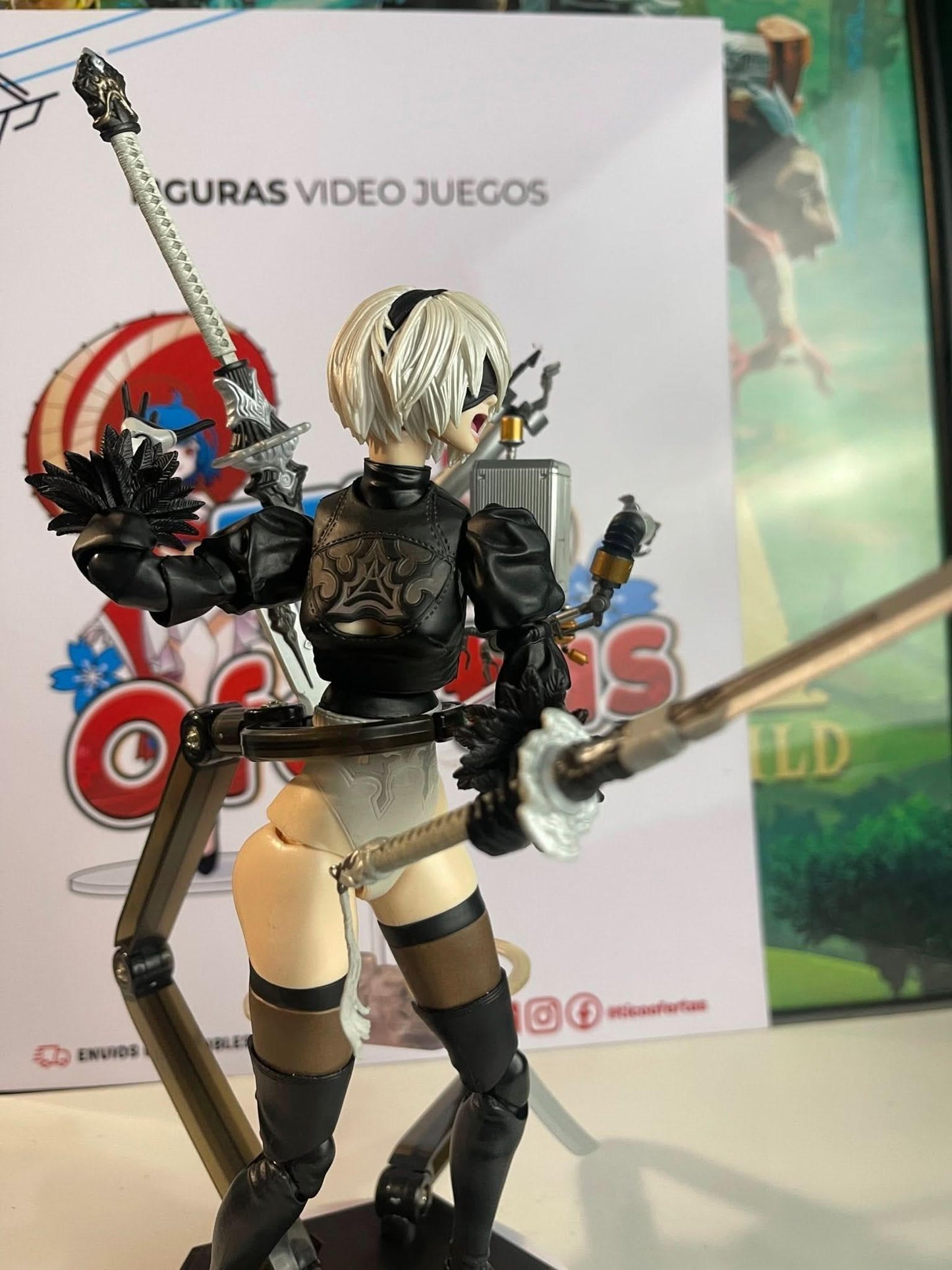 Figura de Acción Play Arts Kai - NieR 2B Tipo B DX Edición Deluxe 26CM | Tienda Anime Costa Rica - Tico Ofertas - Tico Ofertas