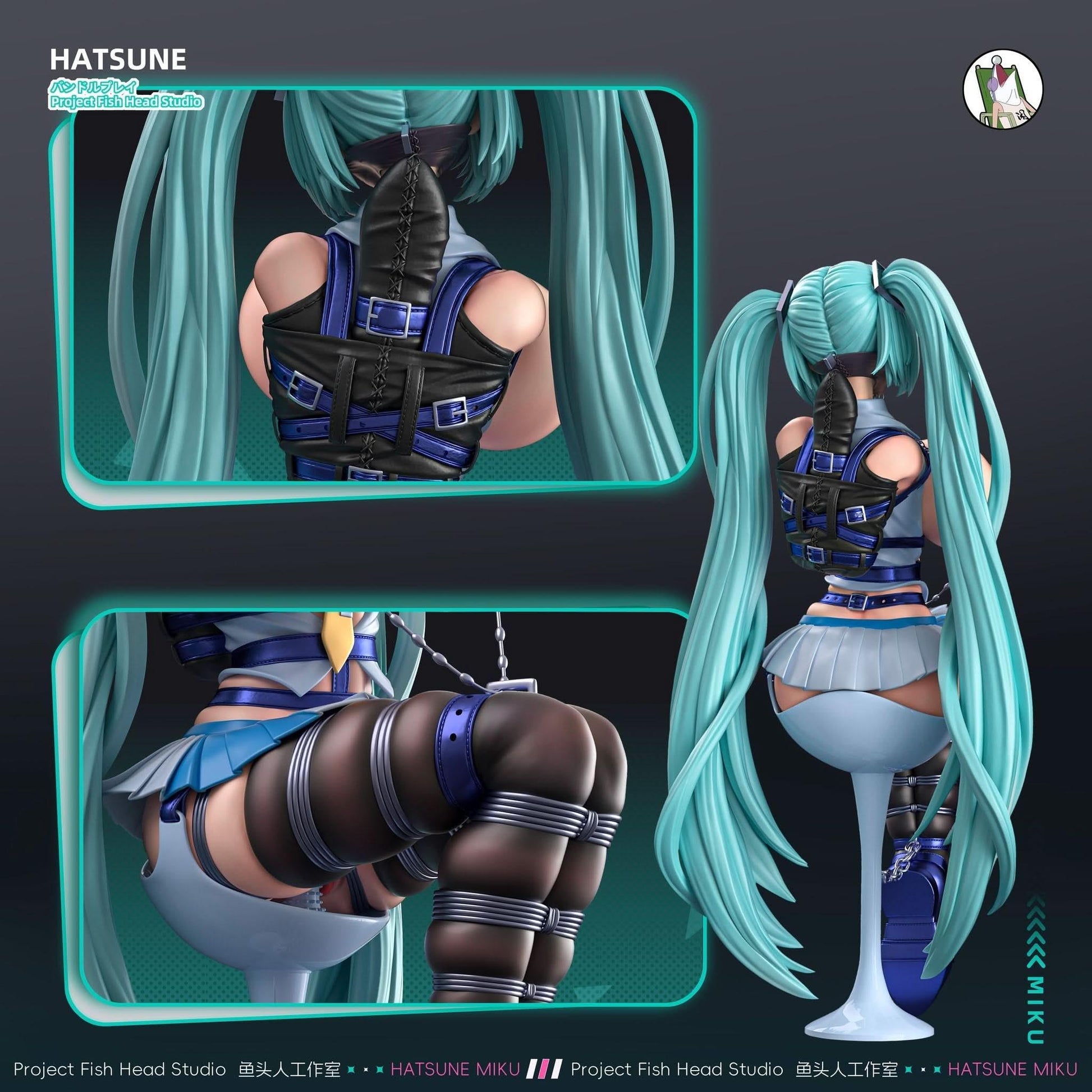 Dark Slate Gray Figura de Hatsune Miku de Fish Head Studio Tienda Figuras Anime Costa Rica